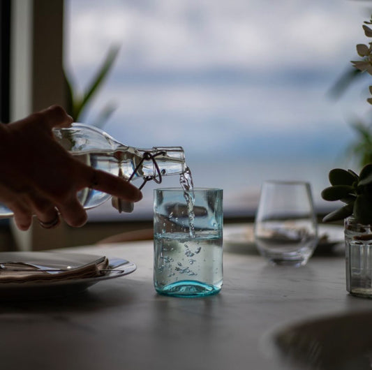 Upcycled glassware