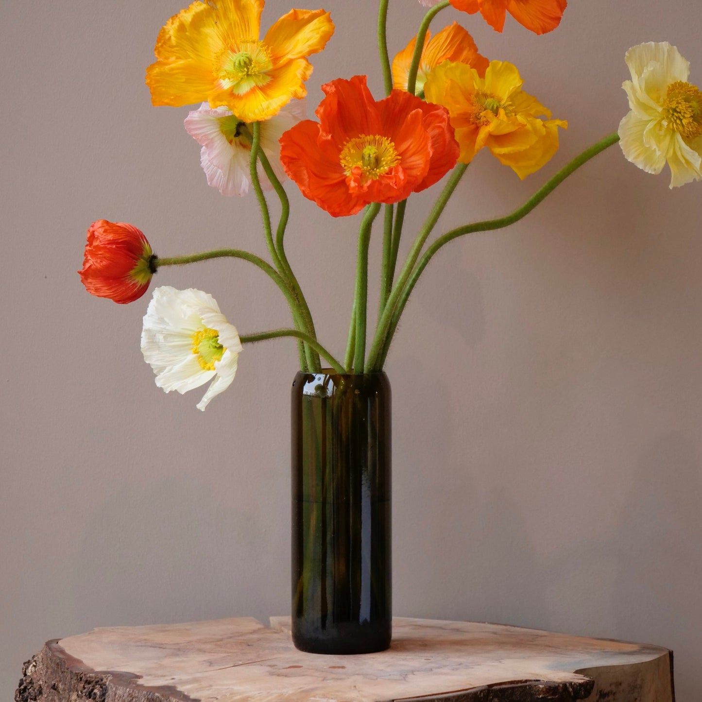 Upcycled Vase made from wine bottle