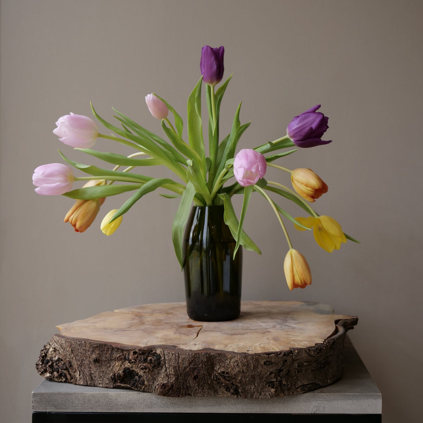 Upcycled Vase made from wine bottle
