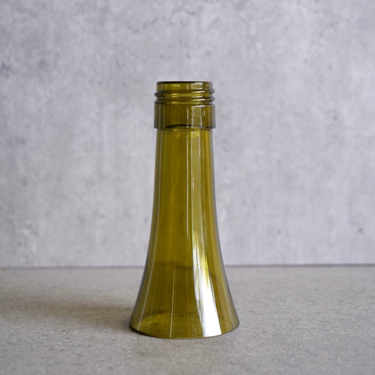 Upcycled Wine Bottle Candlestick Holder