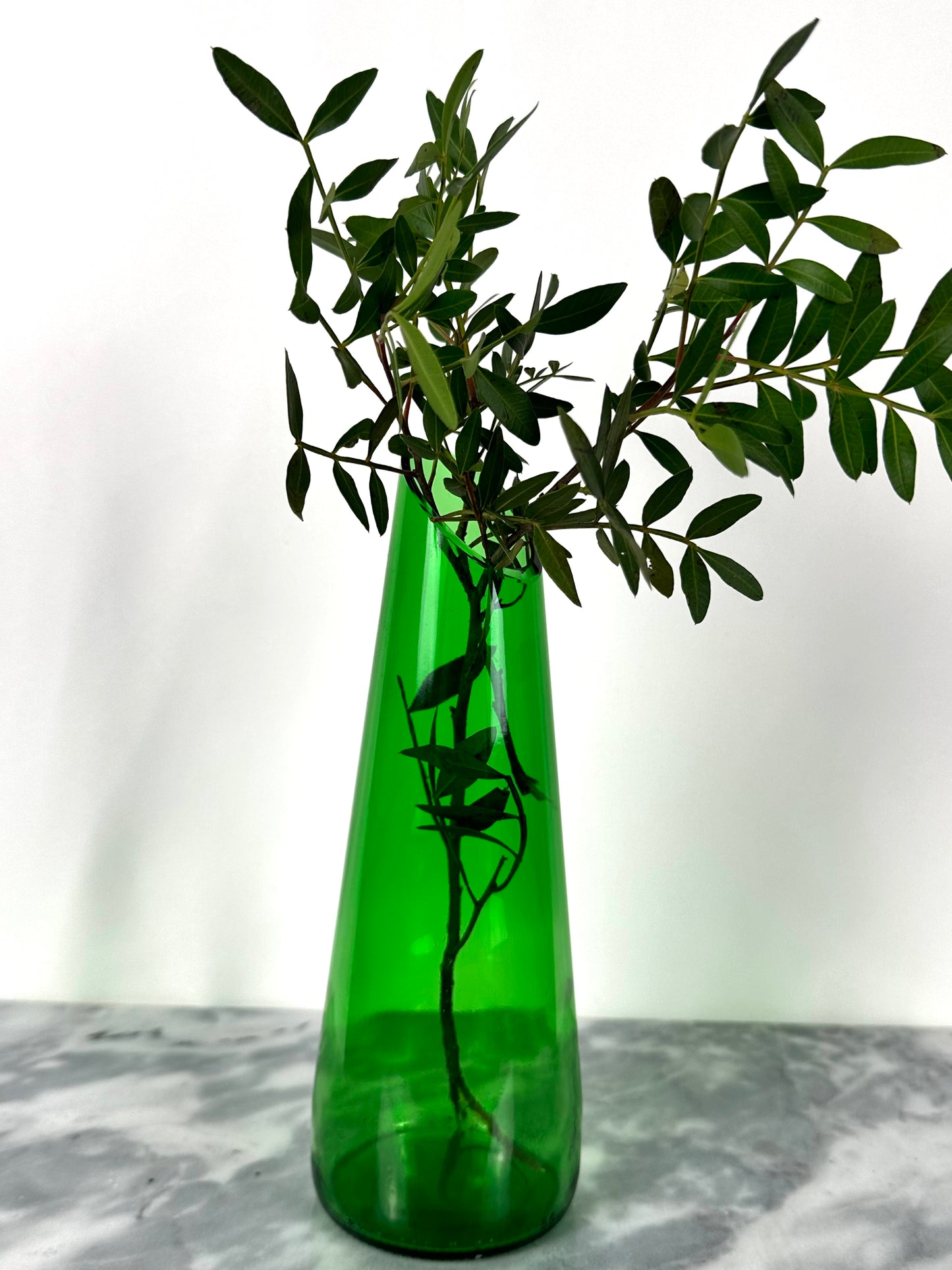Green Bottle Vase
