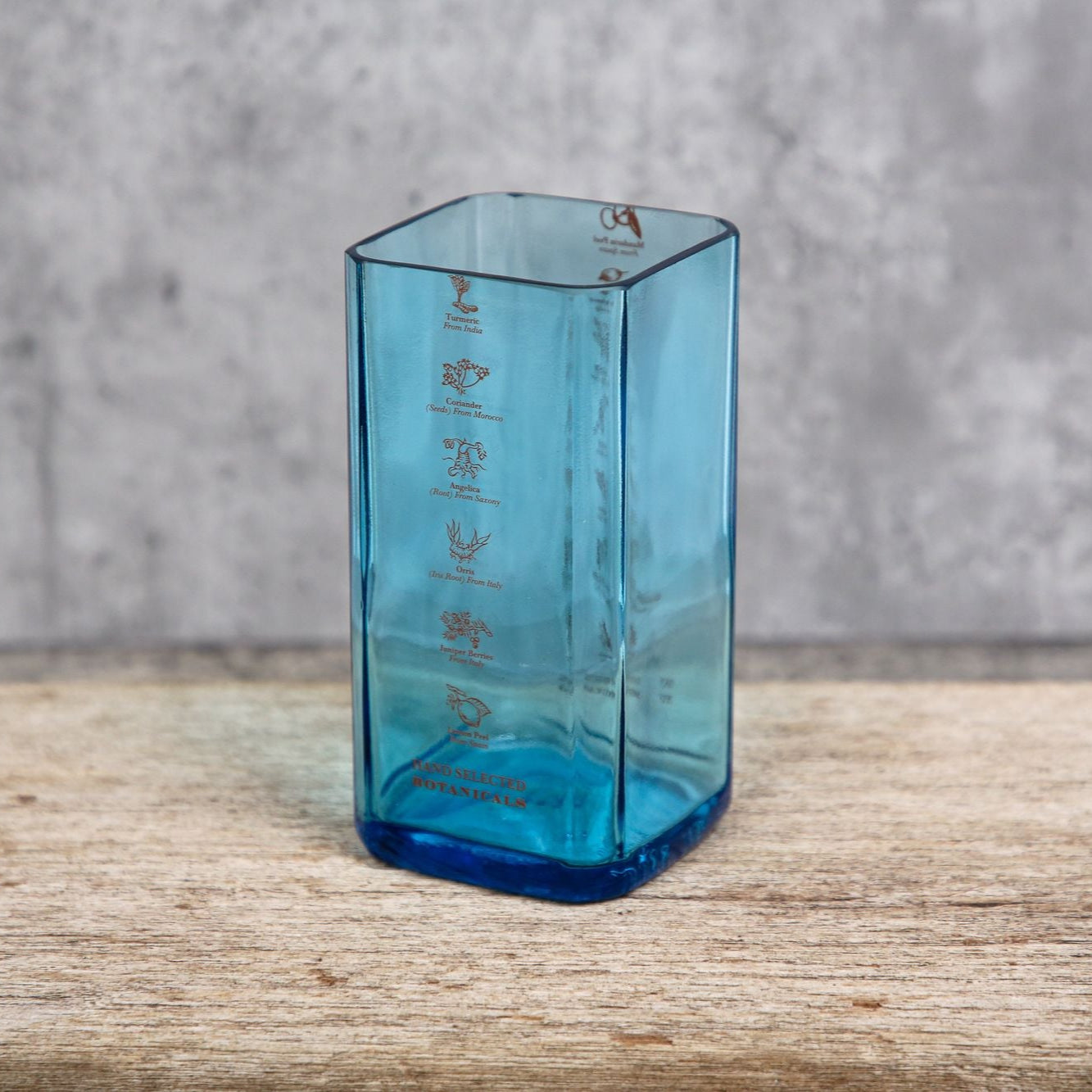 Upcycled Bombay Sapphire Glass