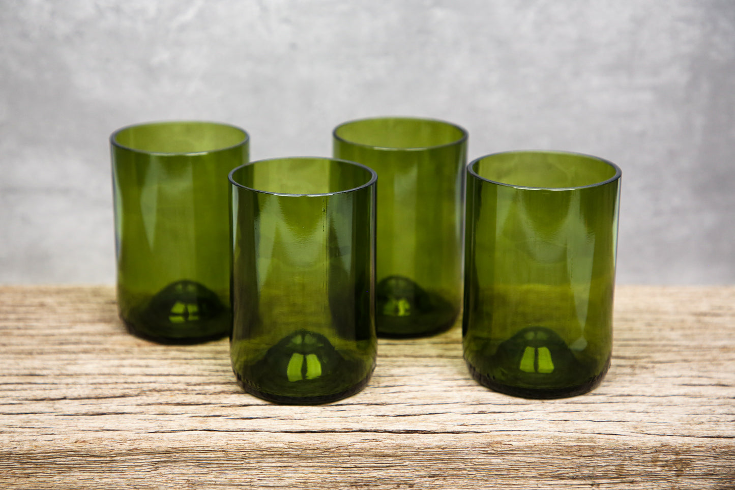 Set of Four Olive Tumblers
