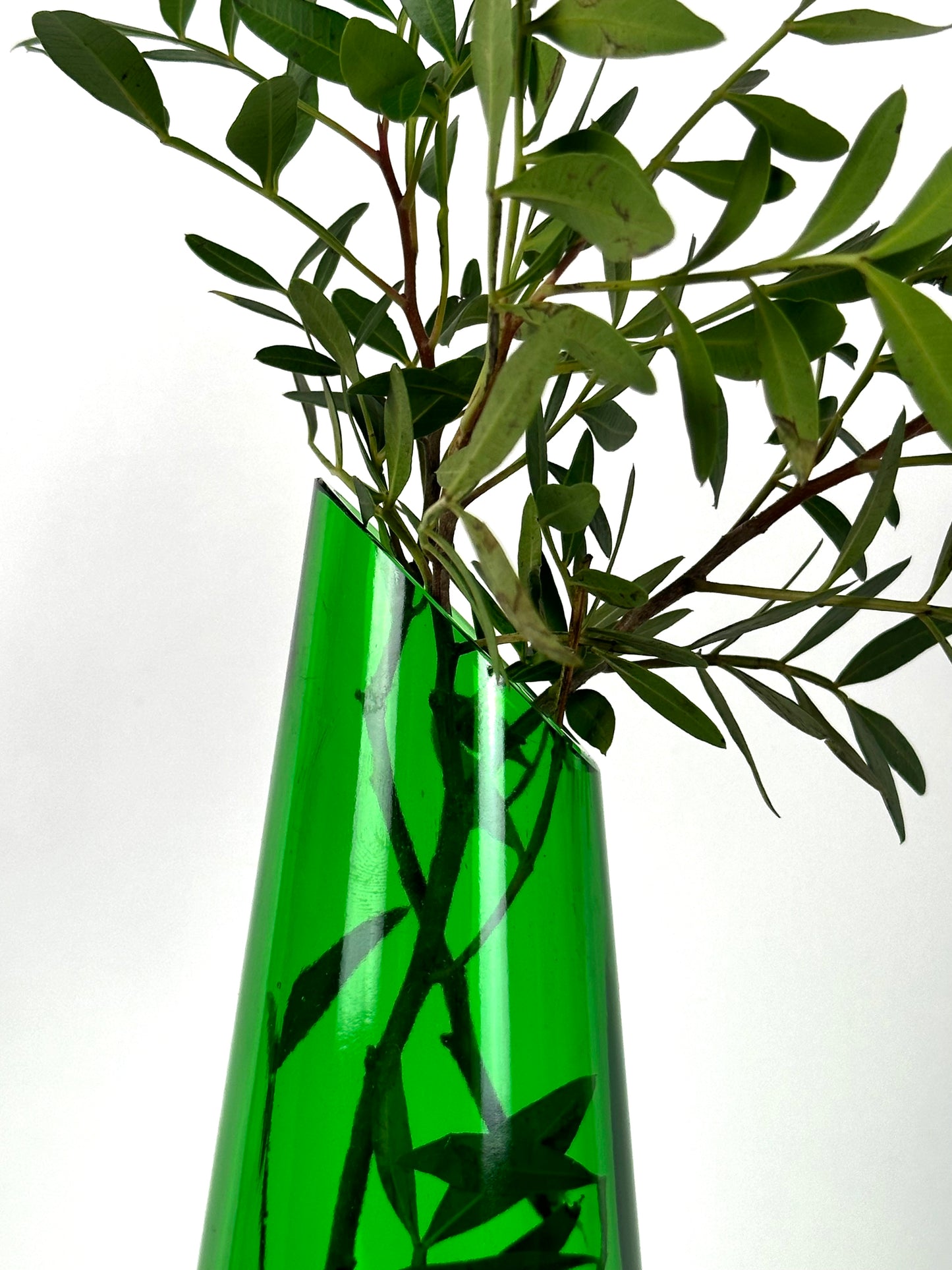 Green Bottle Vase