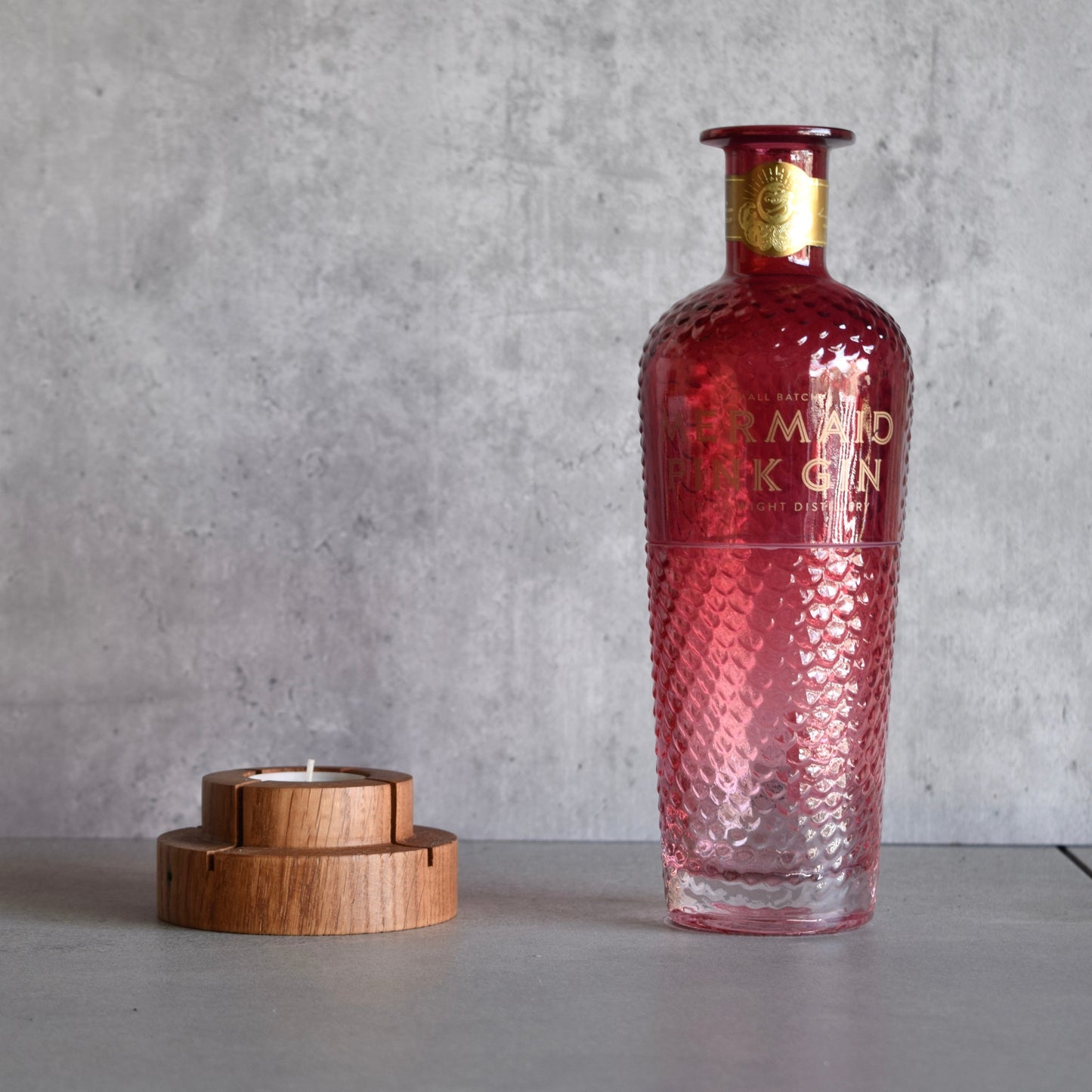 Mermaid Pink Gin Tealight & Tumbler set