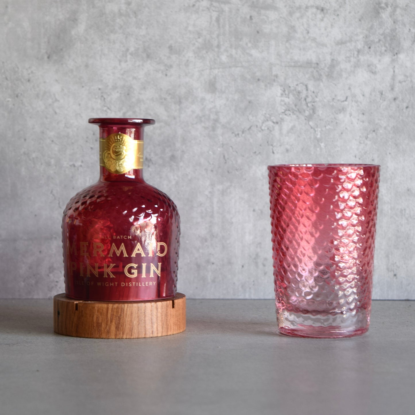 Mermaid Pink Gin Tealight & Tumbler set