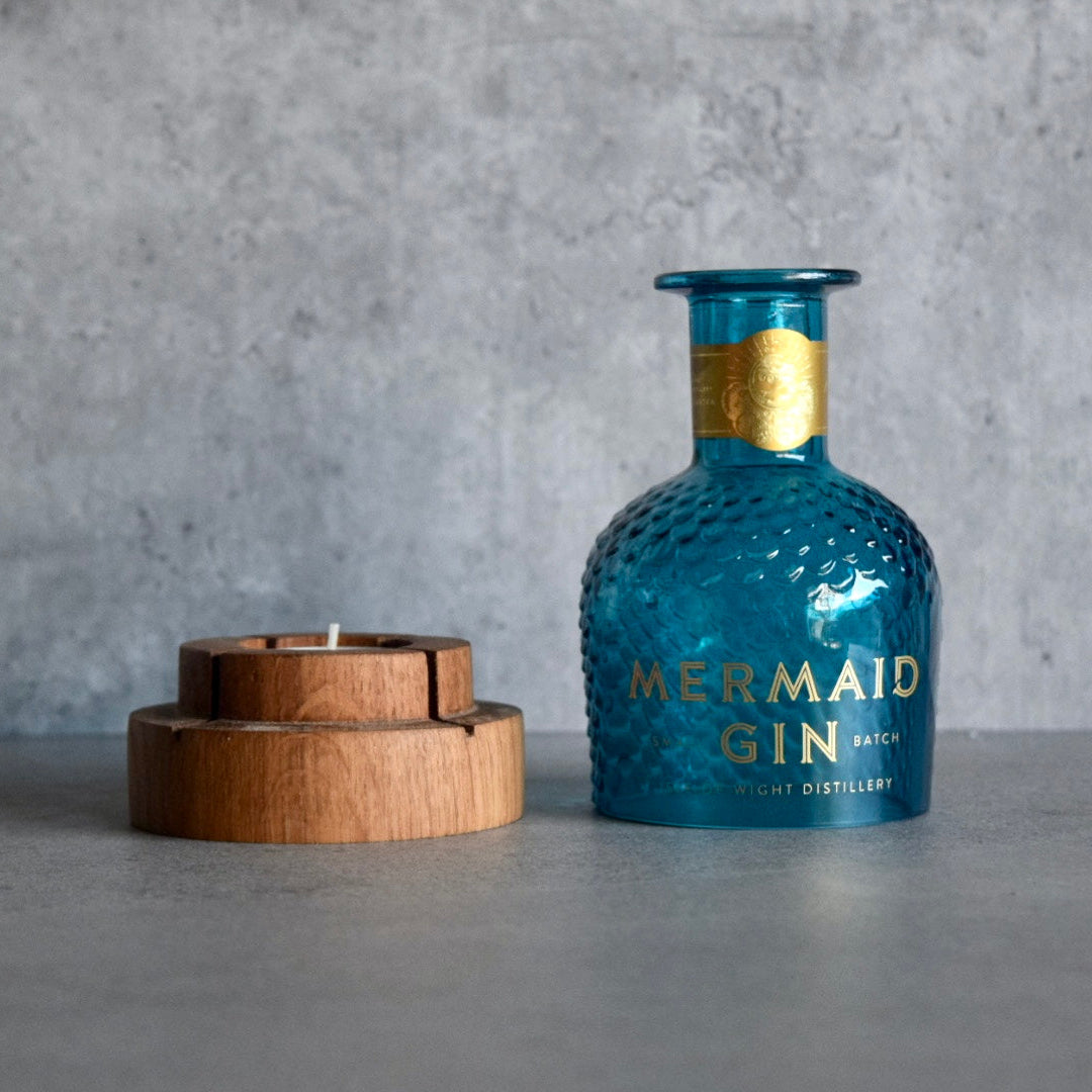 Upcycled Mermaid Gin Tealight