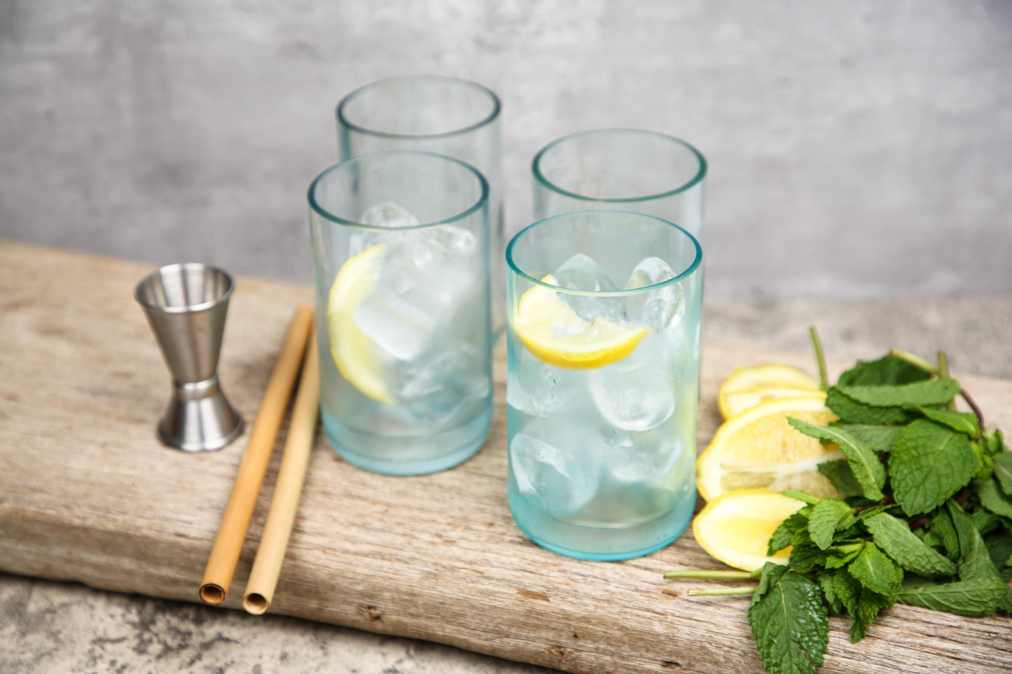 Set of Four Everyday Light Teal Tumblers