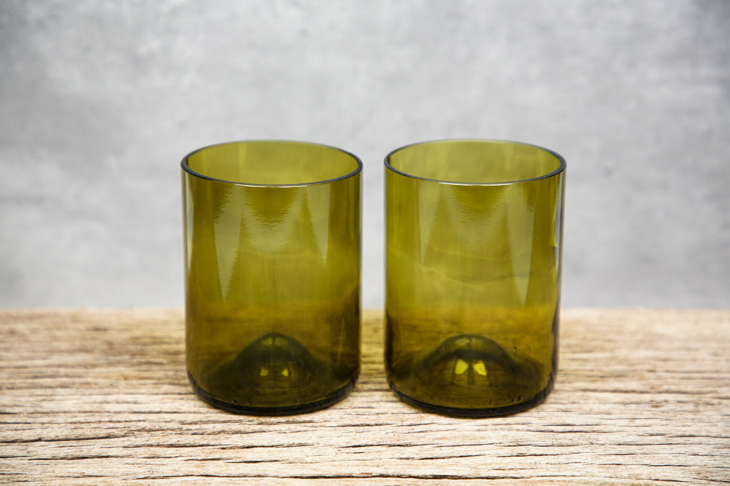 Set of Four Yellow Olive Tumbler