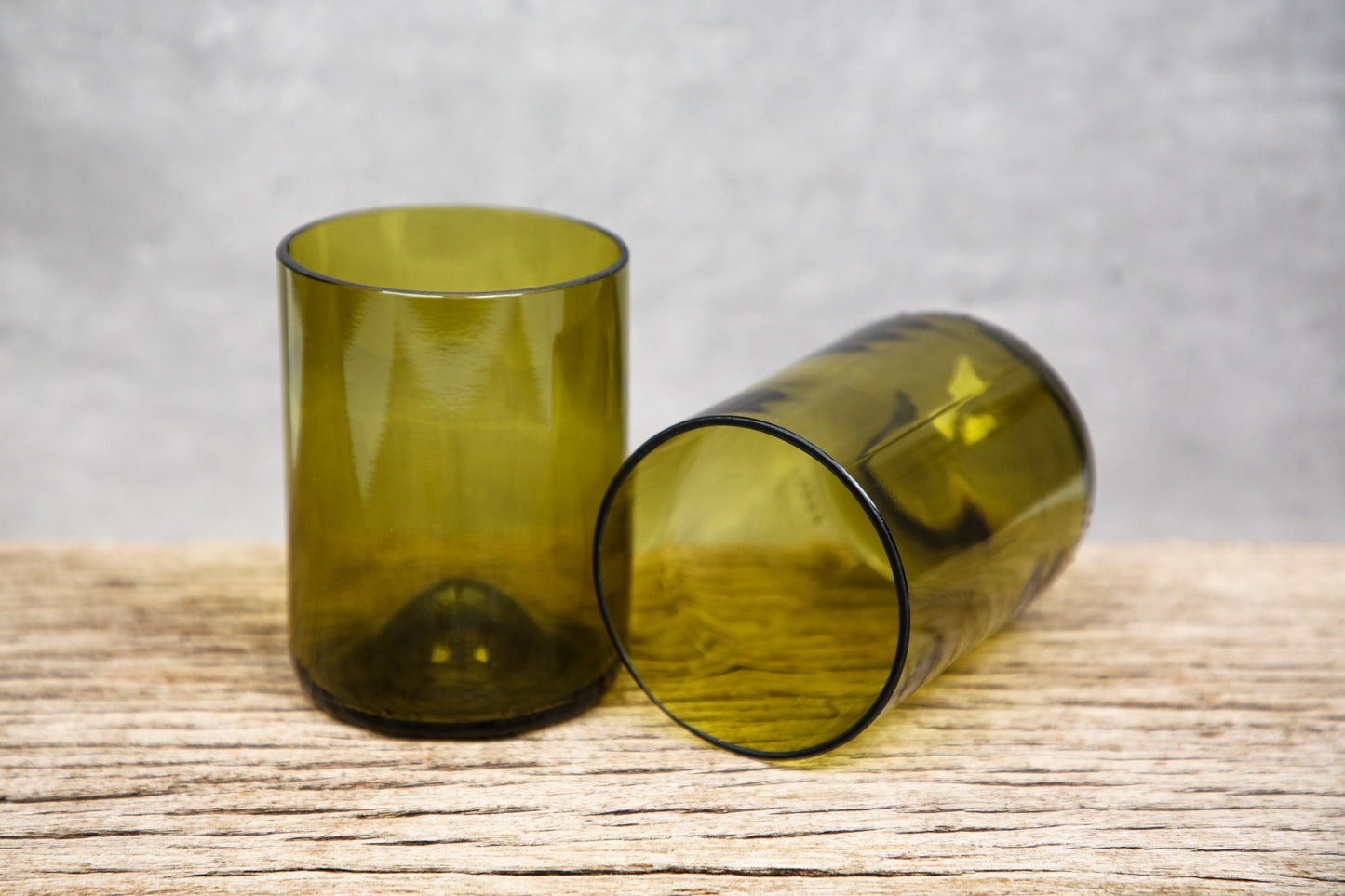 Set of Four Yellow Olive Tumbler