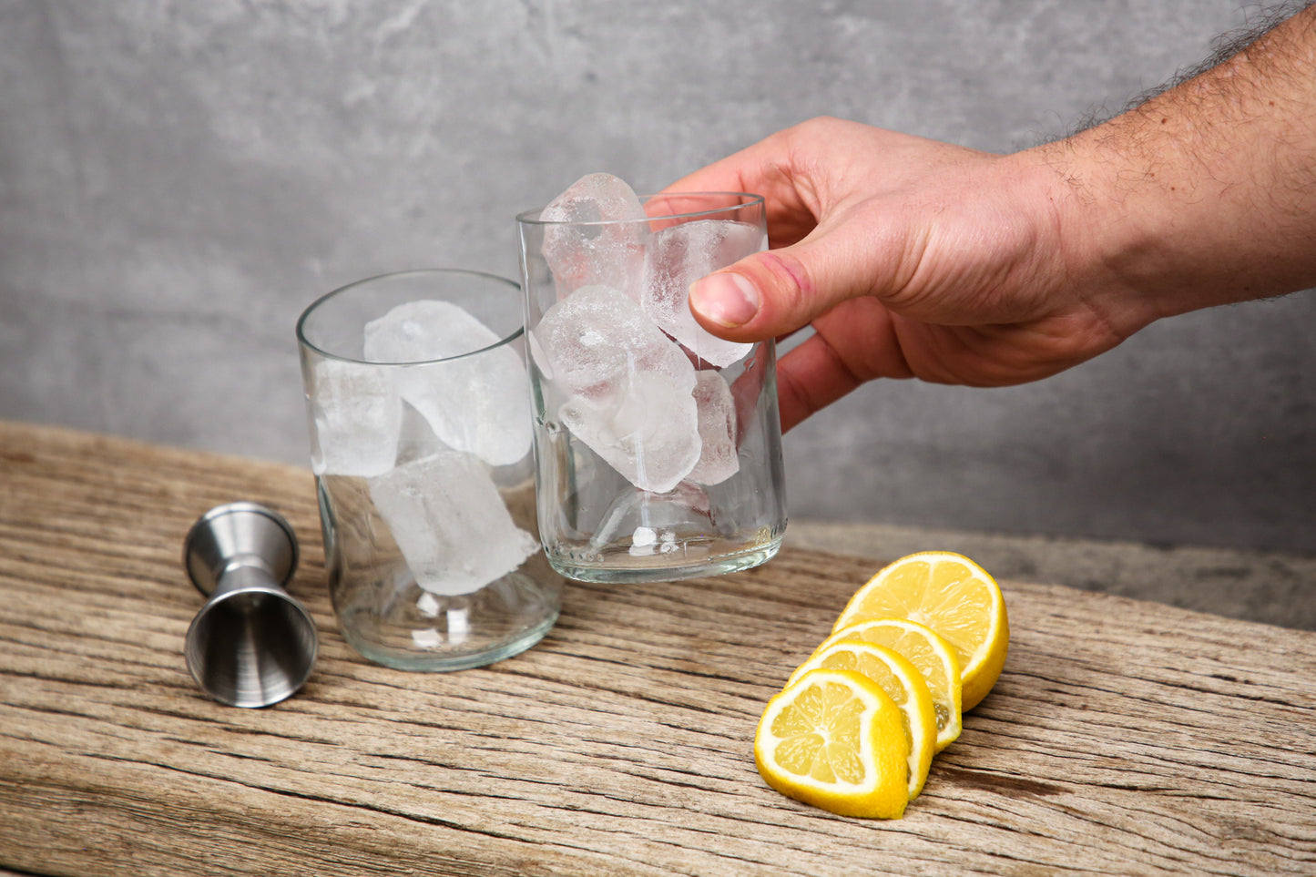Set of Four Clear Tumblers